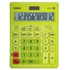 Калькулятор настольный CASIO GR-12С-GN (210х155 мм), 12 разрядов, двойное питание, САЛАТОВЫЙ, GR-12C-GN-W-EP - фото 2639289
