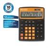Калькулятор настольный BRAUBERG EXTRA COLOR-12-BKRG (206x155 мм), 12 разрядов, двойное питание, ЧЕРНО-ОРАНЖЕВЫЙ, 250478 - фото 2639364