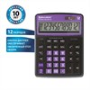 Калькулятор настольный BRAUBERG EXTRA COLOR-12-BKPR (206x155 мм),12 разрядов, двойное питание, ЧЕРНО-ФИОЛЕТОВЫЙ, 250480 - фото 2639365