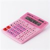 Калькулятор настольный STAFF STF-888-12-PK (200х150 мм) 12 разрядов, двойное питание, РОЗОВЫЙ, 250452 - фото 2639398