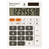 Калькулятор настольный BRAUBERG ULTRA-08-WT, КОМПАКТНЫЙ (154x115 мм), 8 разрядов, двойное питание, БЕЛЫЙ, 250512 - фото 2639424