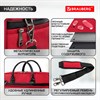Сумка-портфель BRAUBERG с отделением для ноутбука 15,6", "Dialog", 3 кармана, красная, 40х30х7 см, 240462 - фото 2639504