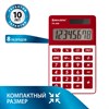 Калькулятор карманный BRAUBERG PK-608-WR (107x64 мм), 8 разрядов, двойное питание, БОРДОВЫЙ, 250521 - фото 2639557