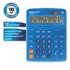 Калькулятор настольный BRAUBERG EXTRA-12-BU (206x155 мм), 12 разрядов, двойное питание, СИНИЙ, 250482 - фото 2639571