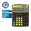 Калькулятор настольный BRAUBERG EXTRA COLOR-12-BKLG (206x155 мм), 12 разрядов, двойное питание, ЧЕРНО-САЛАТОВЫЙ, 250477 - фото 2639590
