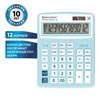 Калькулятор настольный BRAUBERG EXTRA PASTEL-12-LB (206x155 мм), 12 разрядов, двойное питание, ГОЛУБОЙ, 250486 - фото 2639604