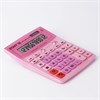 Калькулятор настольный STAFF STF-888-12-PK (200х150 мм) 12 разрядов, двойное питание, РОЗОВЫЙ, 250452 - фото 2639655