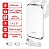 Аккумулятор внешний 6000 mAh SONNEN POWERBANK K611, 2 USB, литий-полимерный, белый, 263028 - фото 2639688