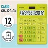 Калькулятор настольный CASIO GR-12С-GN (210х155 мм), 12 разрядов, двойное питание, САЛАТОВЫЙ, GR-12C-GN-W-EP - фото 2639708