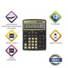 Калькулятор настольный BRAUBERG EXTRA-12-BKOL (206x155 мм), 12 разрядов, двойное питание, ЧЕРНО-ОЛИВКОВЫЙ, 250471 - фото 2639725