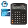 Калькулятор настольный BRAUBERG EXTRA-12-BK (206x155 мм), 12 разрядов, двойное питание, ЧЕРНЫЙ, 250481 - фото 2639738