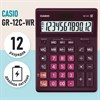 Калькулятор настольный CASIO GR-12С-WR (210х155 мм), 12 разрядов, двойное питание, БОРДОВЫЙ, GR-12C-WR-W-EP - фото 2639824