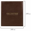 Альбом нумизмата из экокожи для монет и купюр OPTIMA, 245х270 мм, со стартовым комплектом, STAFF, 238075 - фото 2639935