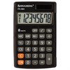 Калькулятор карманный BRAUBERG PK-865-BK (120x75 мм), 8 разрядов, двойное питание, ЧЕРНЫЙ, 250524 - фото 2639948