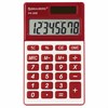 Калькулятор карманный BRAUBERG PK-608-WR (107x64 мм), 8 разрядов, двойное питание, БОРДОВЫЙ, 250521 - фото 2639989