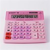 Калькулятор настольный STAFF STF-888-12-PK (200х150 мм) 12 разрядов, двойное питание, РОЗОВЫЙ, 250452 - фото 2640053