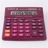 Калькулятор настольный STAFF STF-888-12-WR (200х150 мм) 12 разрядов, двойное питание, БОРДОВЫЙ, 250454 - фото 2640163
