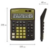 Калькулятор настольный BRAUBERG EXTRA-12-BKOL (206x155 мм), 12 разрядов, двойное питание, ЧЕРНО-ОЛИВКОВЫЙ, 250471 - фото 2640282