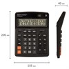 Калькулятор настольный BRAUBERG EXTRA-14-BK (206x155 мм), 14 разрядов, двойное питание, ЧЕРНЫЙ, 250474 - фото 2640328