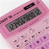Калькулятор настольный STAFF STF-888-12-PK (200х150 мм) 12 разрядов, двойное питание, РОЗОВЫЙ, 250452 - фото 2640447