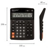 Калькулятор настольный BRAUBERG EXTRA-12-BK (206x155 мм), 12 разрядов, двойное питание, ЧЕРНЫЙ, 250481 - фото 2640489
