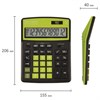 Калькулятор настольный BRAUBERG EXTRA COLOR-12-BKLG (206x155 мм), 12 разрядов, двойное питание, ЧЕРНО-САЛАТОВЫЙ, 250477 - фото 2640667