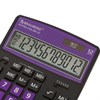 Калькулятор настольный BRAUBERG EXTRA COLOR-12-BKPR (206x155 мм),12 разрядов, двойное питание, ЧЕРНО-ФИОЛЕТОВЫЙ, 250480 - фото 2640733