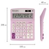 Калькулятор настольный BRAUBERG EXTRA PASTEL-12-PR (206x155 мм), 12 разрядов, двойное питание, СИРЕНЕВЫЙ, 250489 - фото 2640759