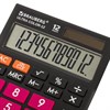 Калькулятор настольный BRAUBERG ULTRA COLOR-12-BKWR (192x143 мм), 12 разрядов, двойное питание, ЧЕРНО-МАЛИНОВЫЙ, 250500 - фото 2641041