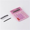Калькулятор настольный STAFF STF-888-12-PK (200х150 мм) 12 разрядов, двойное питание, РОЗОВЫЙ, 250452 - фото 2641094