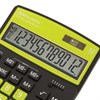Калькулятор настольный BRAUBERG EXTRA COLOR-12-BKLG (206x155 мм), 12 разрядов, двойное питание, ЧЕРНО-САЛАТОВЫЙ, 250477 - фото 2641116