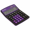 Калькулятор настольный BRAUBERG EXTRA COLOR-12-BKPR (206x155 мм),12 разрядов, двойное питание, ЧЕРНО-ФИОЛЕТОВЫЙ, 250480 - фото 2641206