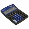 Калькулятор настольный BRAUBERG EXTRA-12-BKBU (206x155 мм), 12 разрядов, двойное питание, ЧЕРНО-СИНИЙ, 250472 - фото 2641232