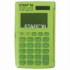 Калькулятор карманный STAFF STF-6238 (104х63 мм), 8 разядов, двойное питание, БЕЛЫЙ С ЗЕЛЁНЫМИ КНОПКАМИ, блистер, 250283 - фото 2641436