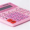 Калькулятор настольный STAFF STF-888-12-PK (200х150 мм) 12 разрядов, двойное питание, РОЗОВЫЙ, 250452 - фото 2641531