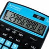 Калькулятор настольный BRAUBERG EXTRA COLOR-12-BKBU (206x155 мм), 12 разрядов, двойное питание, ЧЕРНО-ГОЛУБОЙ, 250476 - фото 2641552