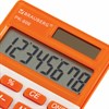 Калькулятор карманный BRAUBERG PK-608-RG (107x64 мм), 8 разрядов, двойное питание, ОРАНЖЕВЫЙ, 250522 - фото 2641615