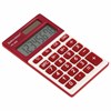 Калькулятор карманный BRAUBERG PK-608-WR (107x64 мм), 8 разрядов, двойное питание, БОРДОВЫЙ, 250521 - фото 2641643