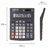 Калькулятор настольный STAFF PLUS STF-333 (200x154 мм), 12 разрядов, двойное питание, 250415 - фото 2641647
