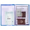 Папка для семейных документов с файлами (паспорта, свидетельства, полисы, СНИЛС) STAFF, 16 отделений, ПВХ, синяя, 237806 - фото 2641829