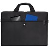 Сумка-портфель BRAUBERG с отделением для ноутбука 15,6", "Tempo", карман, черная, 40х30х4 см, 240453 - фото 2642389