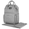 Рюкзак для мамы BRAUBERG MOMMY с ковриком, крепления на коляску, термокарманы, серый, 40x26x17 см, 270819 - фото 2642874