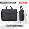 Сумка-портфель BRAUBERG "Protect" с отделением для ноутбука 15,6", 2 отделения, черная, 30х40х7 см, 270831 - фото 2643556