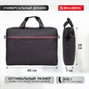Сумка-портфель BRAUBERG "Practical" с отделением для ноутбука 15,6", черная, 29х40х7 см, 270829 - фото 2643695