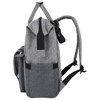 Рюкзак для мамы BRAUBERG MOMMY, крепления для коляски, термокарманы, серый, 41x24x17 см, 270818 - фото 2643737