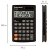 Калькулятор карманный BRAUBERG PK-865-BK (120x75 мм), 8 разрядов, двойное питание, ЧЕРНЫЙ, 250524 - фото 2643874