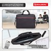 Сумка-портфель BRAUBERG "Practical" с отделением для ноутбука 15,6", черная, 29х40х7 см, 270829 - фото 2644332