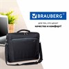Сумка-портфель BRAUBERG с отделением для ноутбука 17,3", "Sidney", откидная крышка, черная, 44х34х6 см, 240449 - фото 2645753