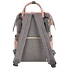 Рюкзак для мамы BRAUBERG MOMMY с ковриком, крепления на коляску, термокарманы, серый/розовый, 40x26x17 см, 270821 - фото 2646135