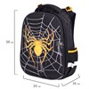 Ранец BRAUBERG PREMIUM, 2 отделения, с брелком, "Venomous spider", 3D панель, 38х29х16 см, 271355 - фото 2646395